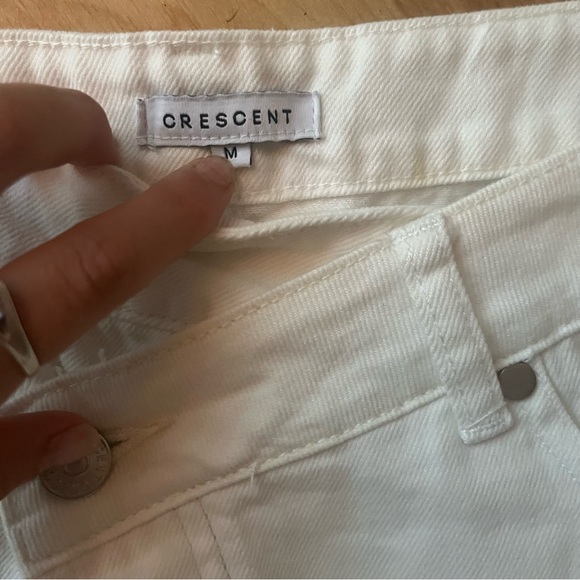 Modern Citizen Nella Crossover Denim Ivory Jeans - Picture 7 of 10